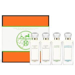 Hermes Limited Edition Parfums-Jardins 4 Piece Mini Discovery Box Set